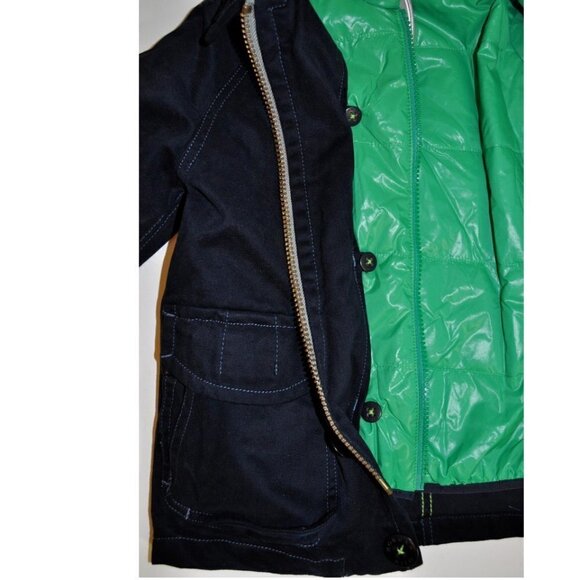 NWT! Morgan & Milo Hendrix 2 in 1 Jacket Navy Military Coat +green Nylon 4/5 $90 - Picture 5 of 6